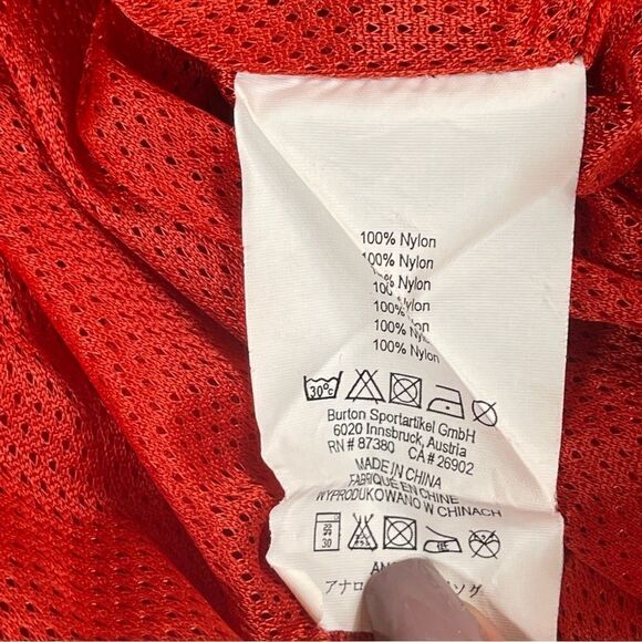 Analog Design Unlikely Futures Windbreaker Red Nylon Zipper Men's M Ribbing - Picture 5 of 8